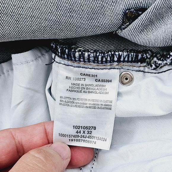 NEW Lee Extreme Motion Jeans Men 44W 32L Blue Athletic Tapered Leg Performance - Picture 5 of 13